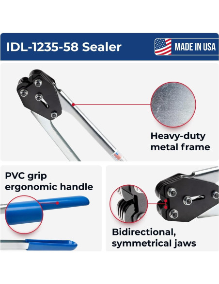 Kit de Estribado de Poliéster IDL 600 pies 300 Sellos Kit de Estribado de Poliéster IDL 600 pies 300 Sellos