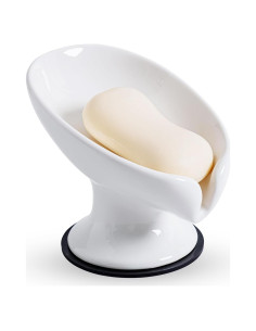 Plato de Jabón Cerámica Agyiuns Autodrenante Hoja Grande