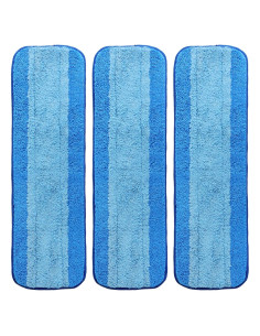 Paquete de 3 almohadillas de microfibra ZEHRAI para mopa Bona