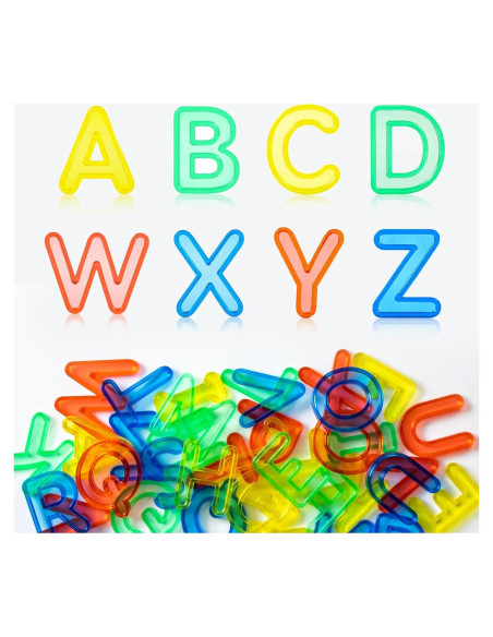 52 Letras Mayúsculas Translúcidas Odoorgames para Mesa de Luz