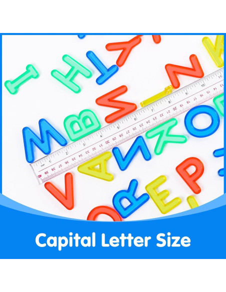 52 Letras Mayúsculas Translúcidas Odoorgames para Mesa de Luz
