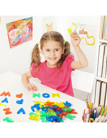 52 Letras Mayúsculas Translúcidas Odoorgames para Mesa de Luz