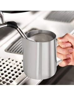 Jarra de Espuma de Leche ENLOY 600ml Acero Inoxidable con Escala 2