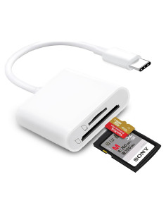 Lector de Tarjetas SD USB C MTIQHS Doble Ranura para iPhone 15/16