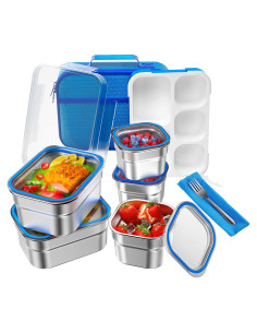 Caja de Almuerzo Bento Acero Inoxidable DaCool 5 Compartimentos