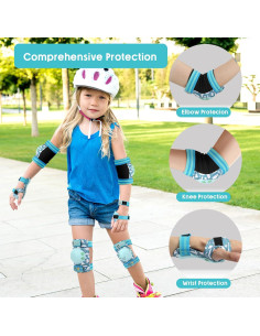 Conjunto Protector 7 en 1 Adicop para Niños 3-8 Años Azul 2