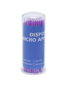 100 Pinceles de Retoque de Pintura LIDSCURA 1.5mm Purpura
