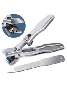 Cortauñas DRMODE con Recogedor y Mango Largo para Uñas Gruesas