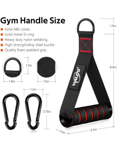 Mangos de Ejercicio WALITO para Máquina de Cable - Soportan 272 kg 2