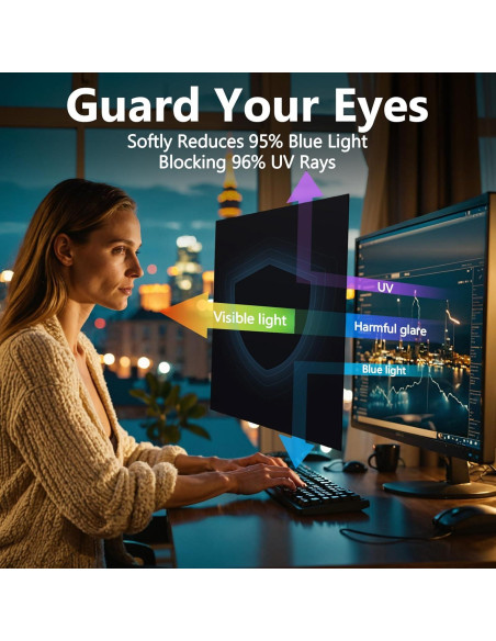 Filtro de Privacidad Magnético JEEETINTX 23" para Monitor 16:9