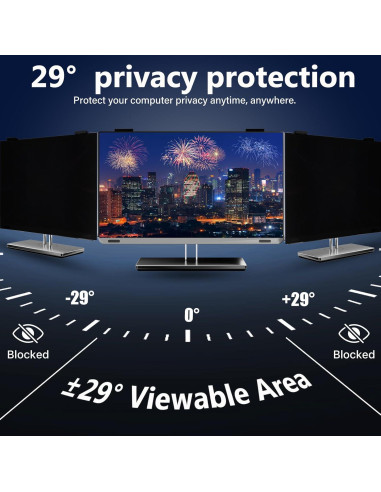 Filtro de Privacidad Magnético JEEETINTX 23" para Monitor 16:9