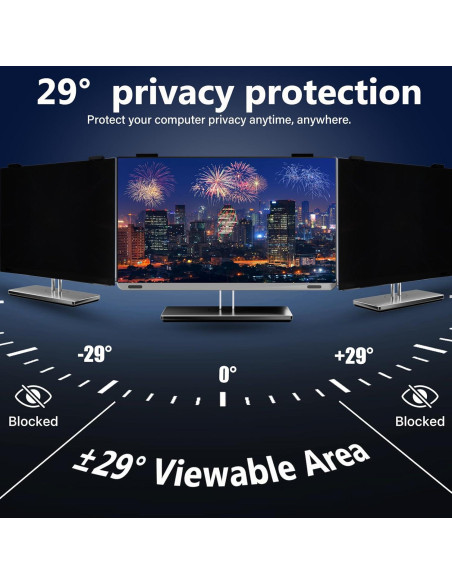 Filtro de Privacidad Magnético JEEETINTX 23" para Monitor 16:9