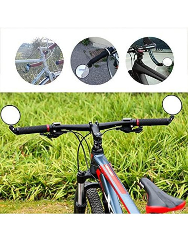 Espejo Retrovisor Convexo RUBY.Q para Bicicleta Ajustable