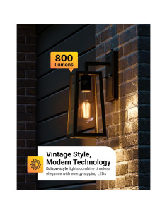 Bombilla LED Exterior Sunco ST64 Dusk to Dawn 7W 2700K 2 Pzas 2