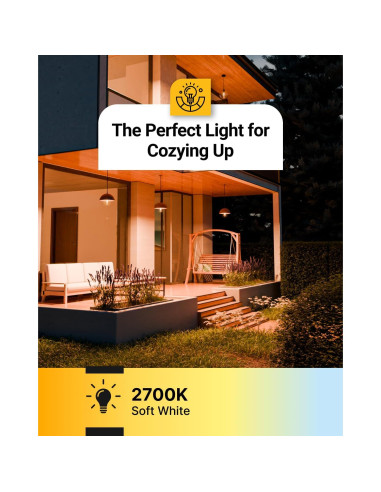 Bombilla LED Exterior Sunco ST64 Dusk to Dawn 7W 2700K 2 Pzas