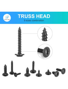 Kit de Tornillos Autoperforantes M2.3 M3 M4 Meiduolai 540 Pcs 2