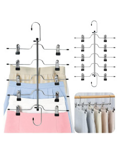 Perchas de Metal Funamily 5 Niveles Antideslizantes 2 Paquetes