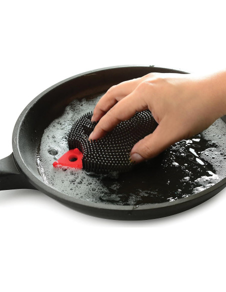 Cepillo de Silicona Norpro Erizo Doble Cara 14x9 cm