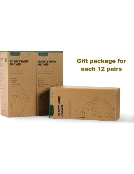 Guantes de Trabajo DULFINE PU Rojo 12 Pares Talla Grande