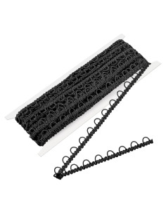 Trenzado Gimp Elástico Negro 9.14m para Decoración y Costura
