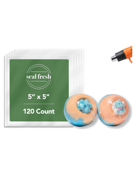 Bolsas de Envoltura Térmica PVC 5x5" - 120 Unidades