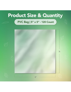 Bolsas de Envoltura Térmica PVC 5x5" - 120 Unidades 2