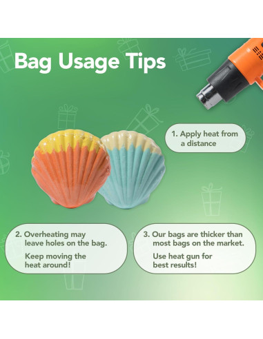 Bolsas de Envoltura Térmica PVC 5x5" - 120 Unidades