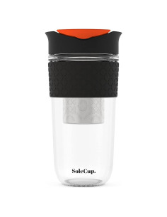 Taza de Viaje SoleCup 530ml con Infusor de Té y Tapa Antiderrames
