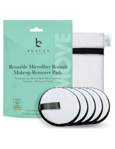 Discos Desmaquillantes Reutilizables Beauty by Earth - 5 Paños Microfibra Grandes