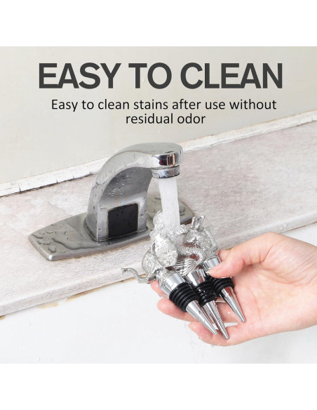 Tapones de vino Jirafa de silicona reutilizables - Set de 2 Tapones de vino Jirafa de silicona reutilizables - Set de 2