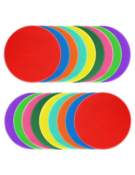 Marcadores de Puntos de Poliéster ZIECE 18 Pcs 23 cm Antideslizantes
