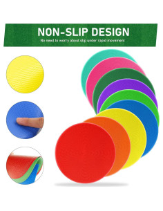 Marcadores de Puntos de Poliéster ZIECE 18 Pcs 23 cm Antideslizantes 2