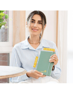 Cuaderno Enlazado POPRUN A5 Negro 128 Páginas 120GSM Tapa Dura 2