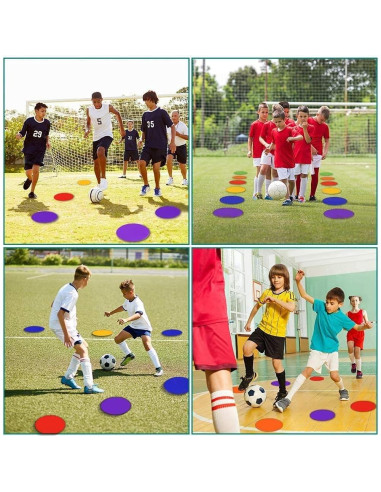 Marcadores de Puntos de Poliéster ZIECE 18 Pcs 23 cm Antideslizantes