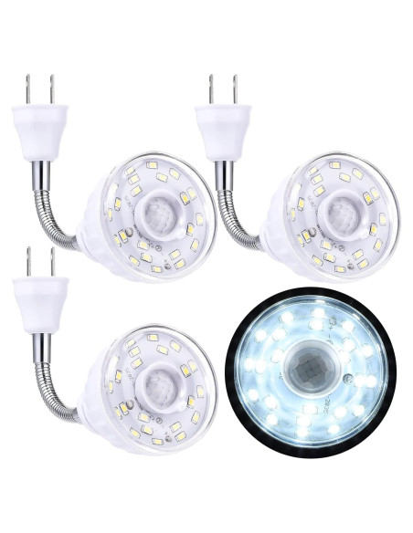 Yahenda 3 Pack Luz Nocturna LED Sensor Movimiento E27/B22