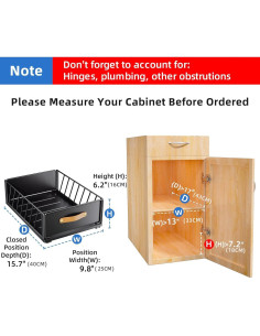 Organizador Extraíble Kitstorack para Gabinete 24.9x39.9cm Negro 2