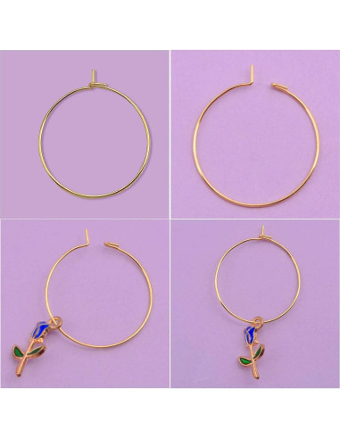 Aylifu 60 Anillos de Encanto para Copas de Vino 25mm Acero Inoxidable