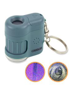 Microscopio de bolsillo Carson MicroMini 20x con luz UV LED
