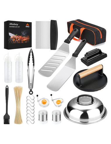 Set de Accesorios para Parrilla Blackstone 122 Pzs Acero Inoxidable