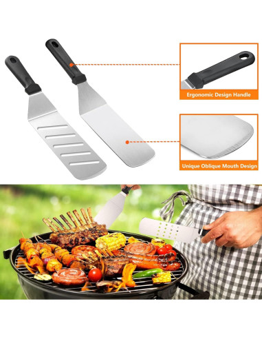 Set de Accesorios para Parrilla Blackstone 122 Pzs Acero Inoxidable