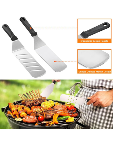 Set de Accesorios para Parrilla Blackstone 122 Pzs Acero Inoxidable