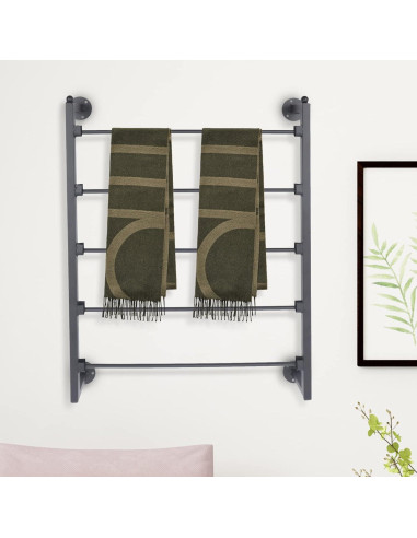 Soporte de exhibición de bufandas Philipreba 5 niveles 60x75cm Negro