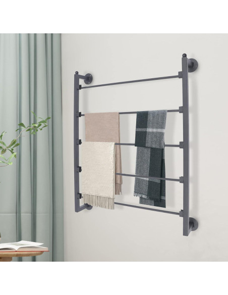 Soporte de exhibición de bufandas Philipreba 5 niveles 60x75cm Negro Soporte de exhibición de bufandas Philipreba 5 niveles 60x75cm Negro