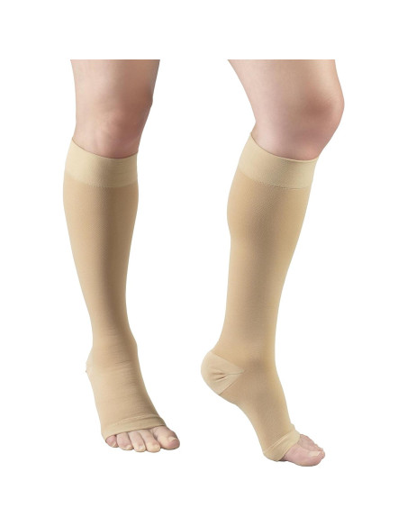 Medias de Compresión Truform 0875 Unisex 15-20 mmHg Beige Pequeño