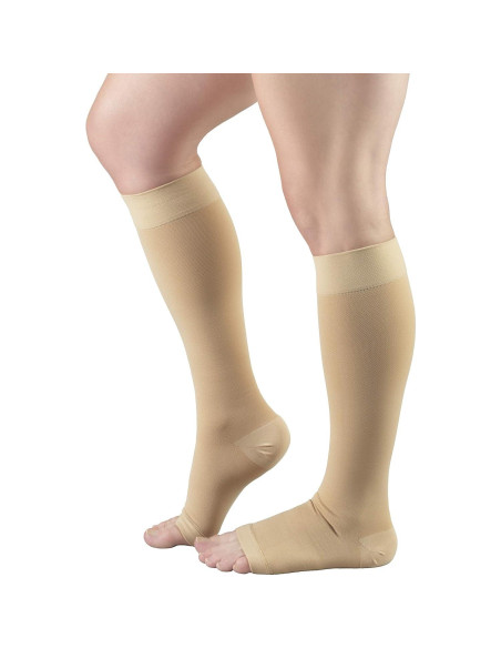 Medias de Compresión Truform 0875 Unisex 15-20 mmHg Beige Pequeño