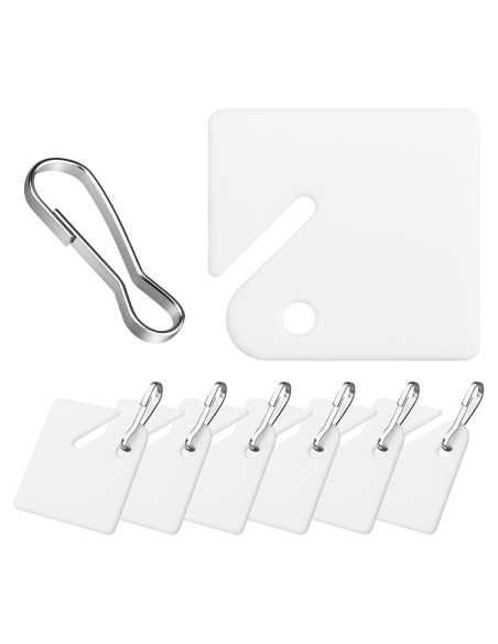 60 Etiquetas de Llave Ranuradas Koorito con Ganchos de Metal