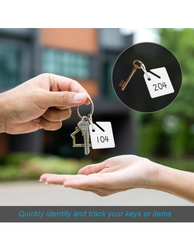 60 Etiquetas de Llave Ranuradas Koorito con Ganchos de Metal