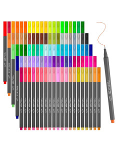 Paquete de 108 bolígrafos de colores Tebik FN100, punta 0.38 mm