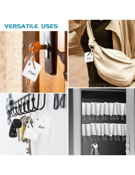 60 Etiquetas de Llave Ranuradas Koorito con Ganchos de Metal
