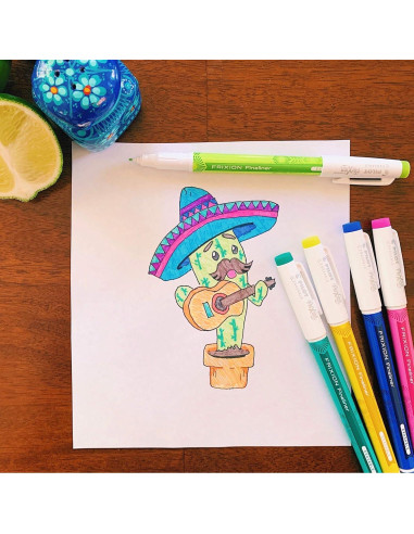 Bolígrafos Borrables Pilot FriXion 0.7 mm, Paquete de 8 Colores